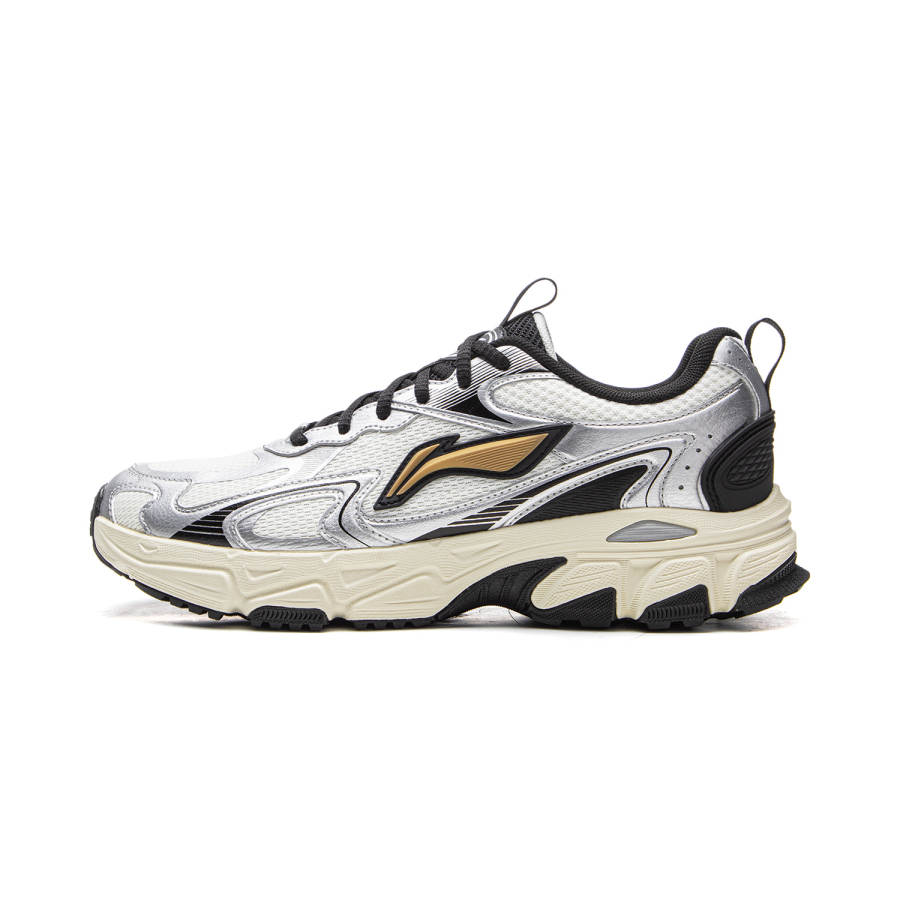 Li-Ning Li Ning Carefree V2 Low top Running Shoes Men's Silver White