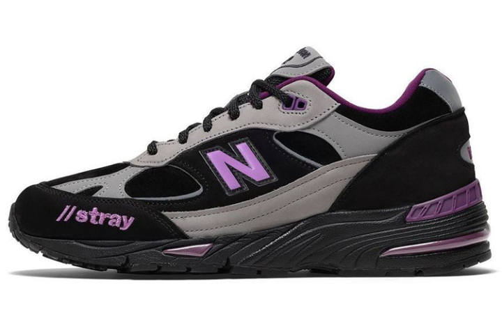 New Balance 991 Stray Rats x 991 New Balance Made in England 'Black Purple'