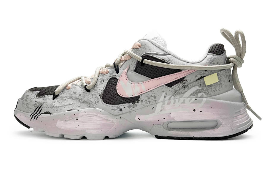 Nike Nike Air Max Fusion Slip Resistant Abrasion Resistant Low top Casual Running Shoes Women's Gray Pink