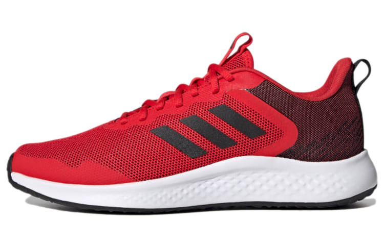 Adidas Adidas Fluidstreet Fabric Breathable Low top Running Shoes Unisex Red Black White