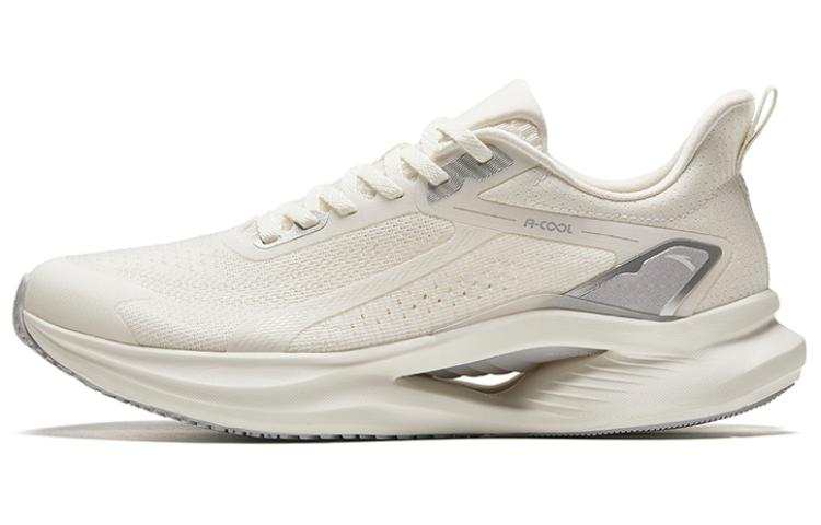 Anta Mesh Cushioning Breathable Lightweight Cushioning Breathable Lightweight Low top Running Shoes Men's Beige