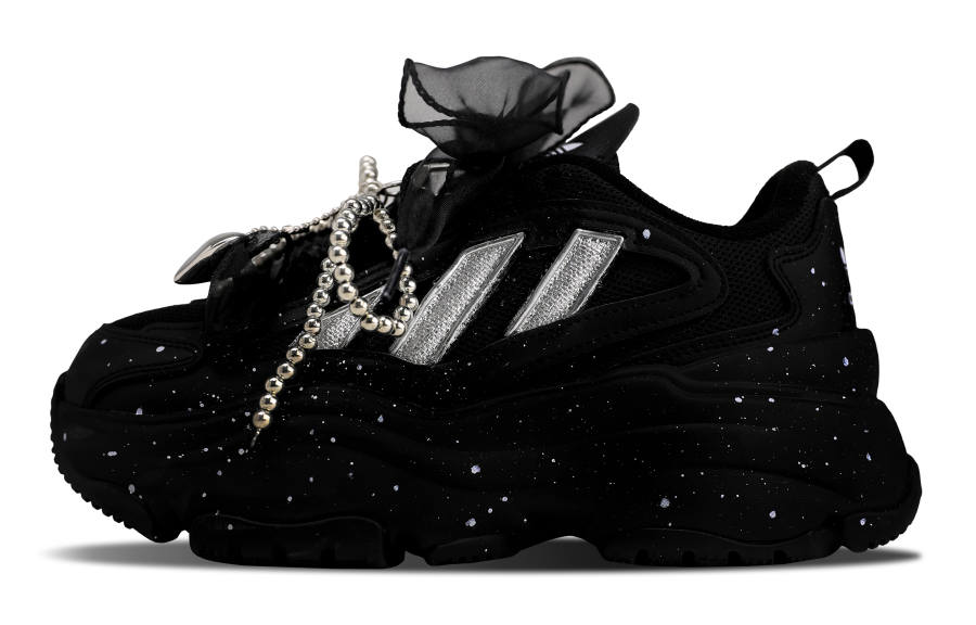Adidas Originals OZGAIA Starlight Abrasion Resistant Low top Chunky Sneakers Unisex Black