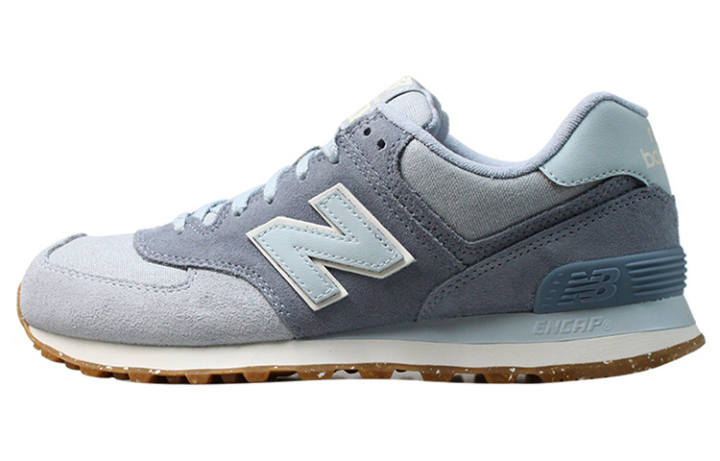 New Balance New Balance NB 574 Cow Split Leather Low top Running Shoes Unisex Light Blue