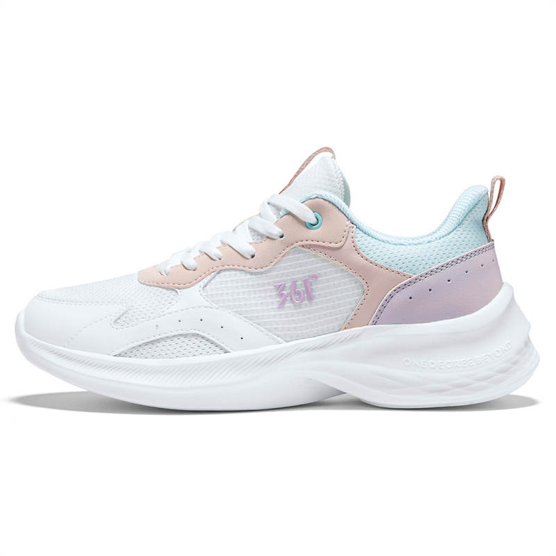 361° Low top Casual Running Shoes Women's Feather White Sheer Blue