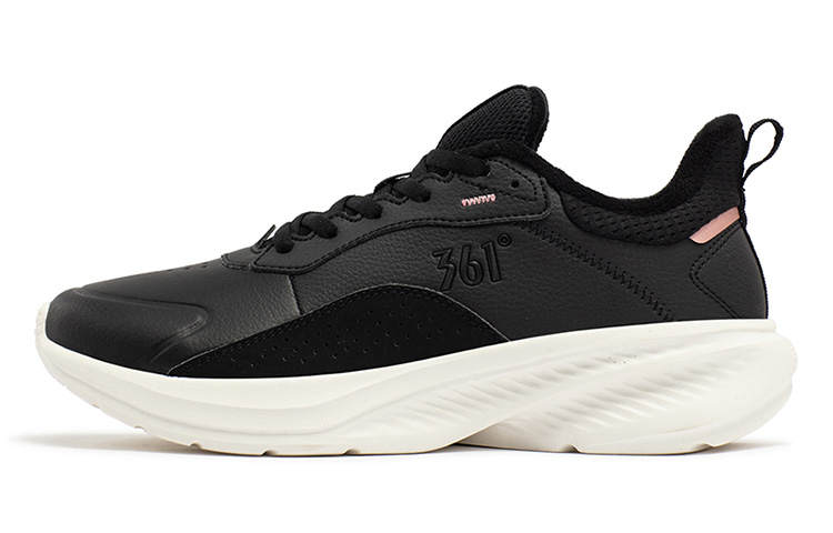 361° Slip Resistant Abrasion Resistant Low top Running Shoes Women's Black White