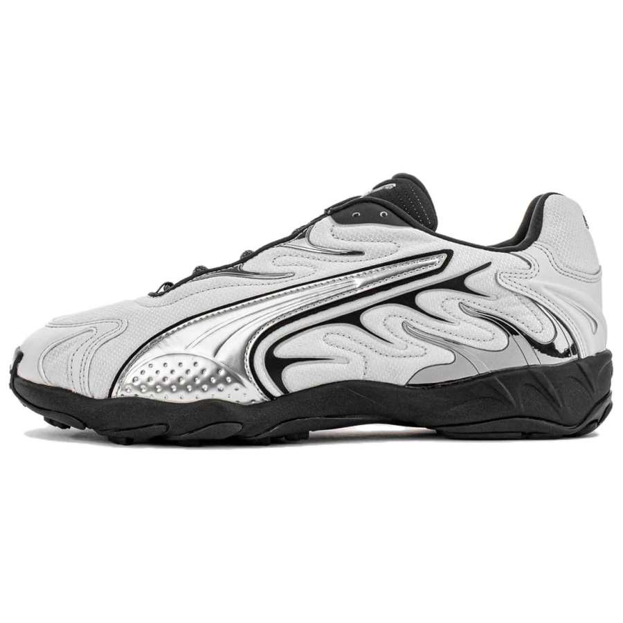 PUMA Inhale Abrasion Resistant Abrasion Resistant Low top Running Shoes Men's Silver Black