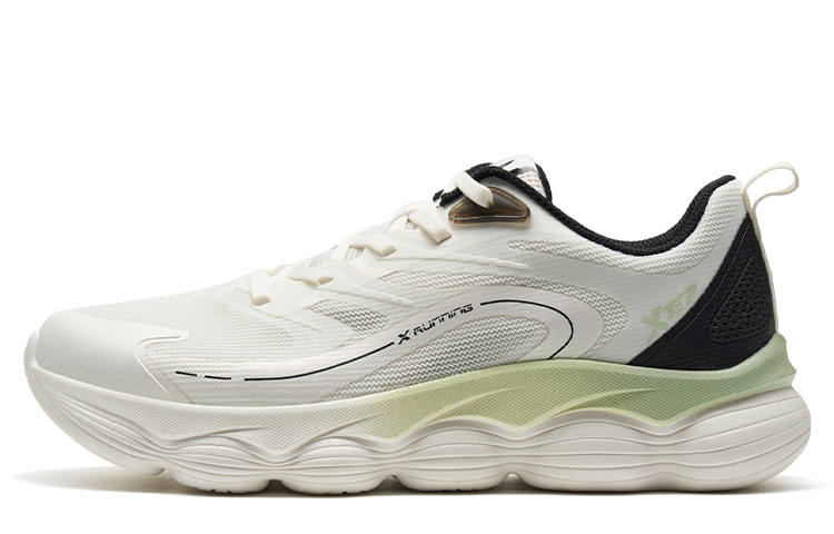 XTEP Tigger Shoes Cushioning Low top Running Shoes Men's Canvas White/Black