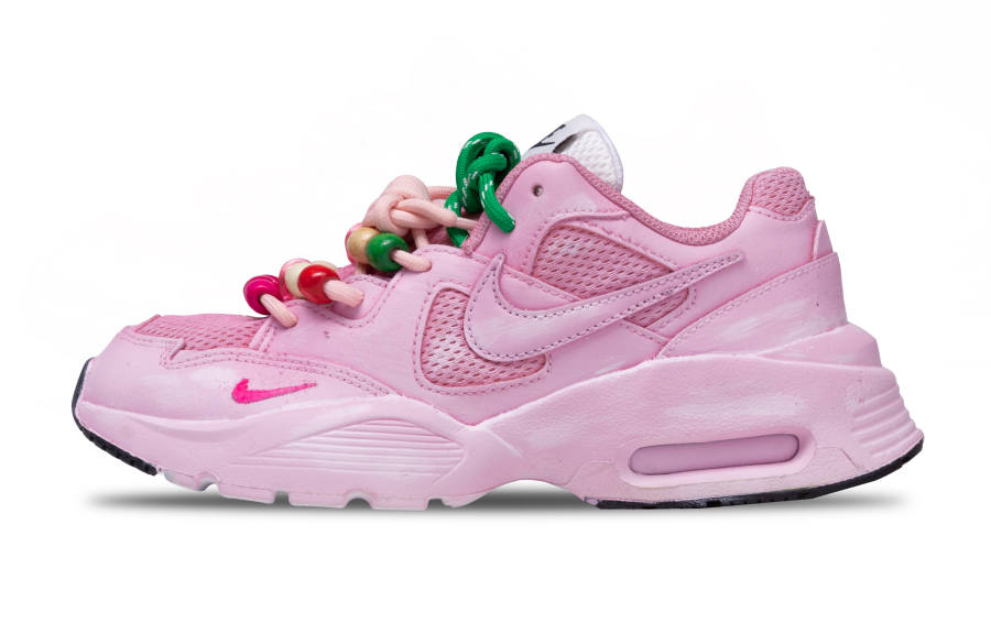 Nike Nike Air Max Fusion Mesh Abrasion Resistant Low top Air Cushion Running Shoes Women's Pink