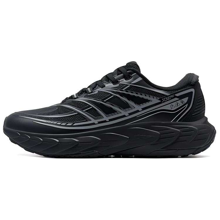 XTEP Cushioning Slip Resistant Low top Casual Running Shoes Men's Black