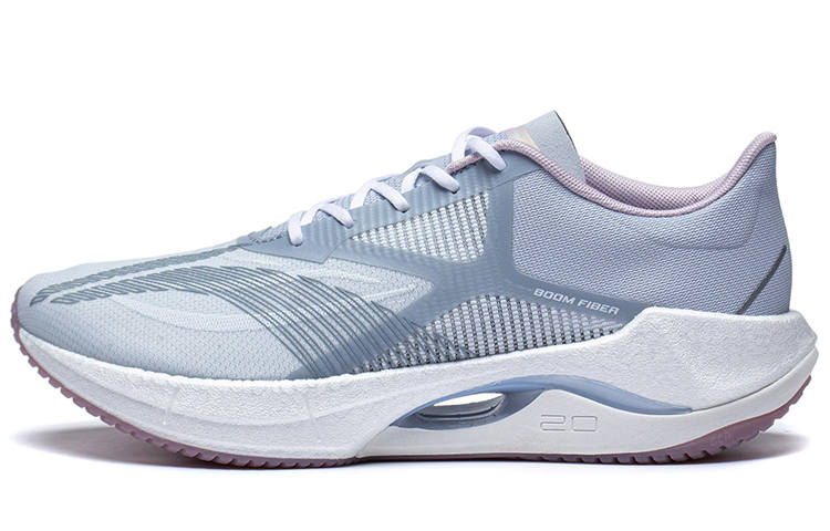 Li-Ning Li Ning Super Light 20 Versatile Abrasion Resistant Breathable Low top Running Shoes Women's Gray Blue
