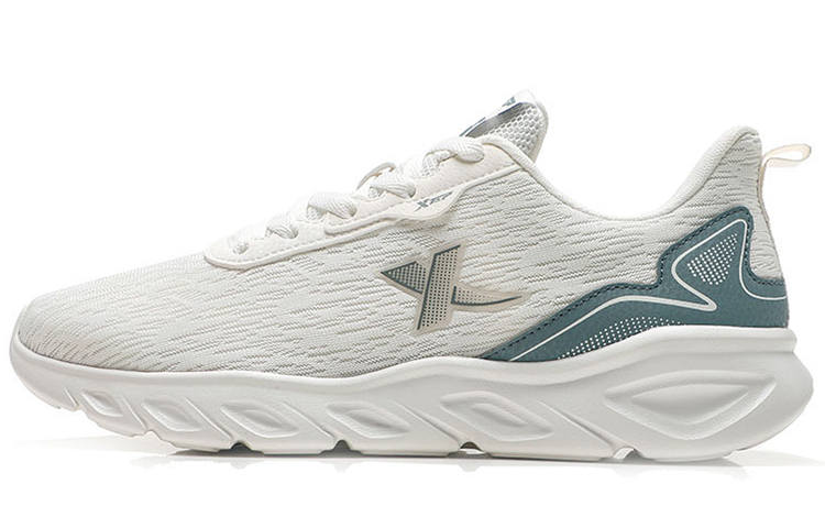 XTEP XTEP Running Shoes Men's Low Top Sail White/Cat Eye Gray