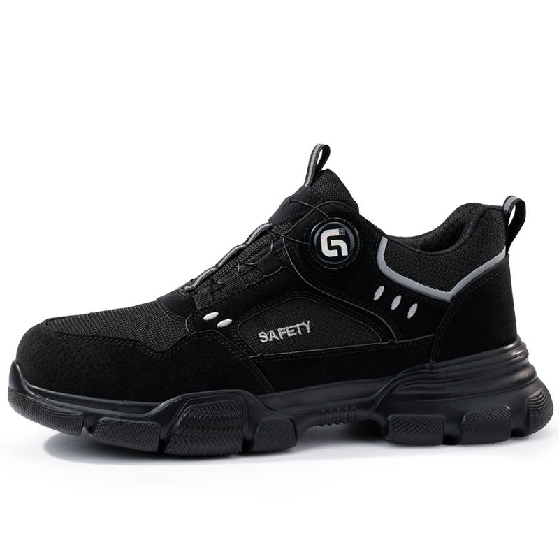 LANOUDUN Cushioning Abrasion Resistant Lightweight Low top Outdoor Shoes Unisex Black