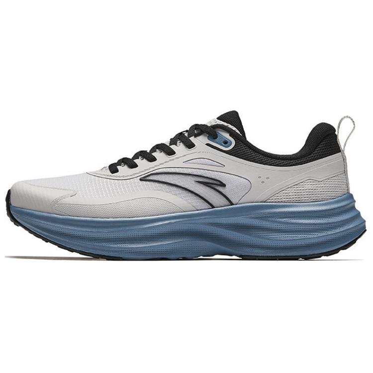 Anta Slip Resistant Abrasion Resistant Low top Casual Running Shoes Men's Gray Black