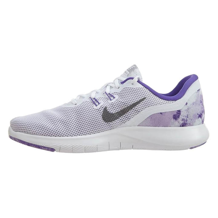 Nike Nike Flex Trainer 7 Print White Metallic Dark Grey Women's