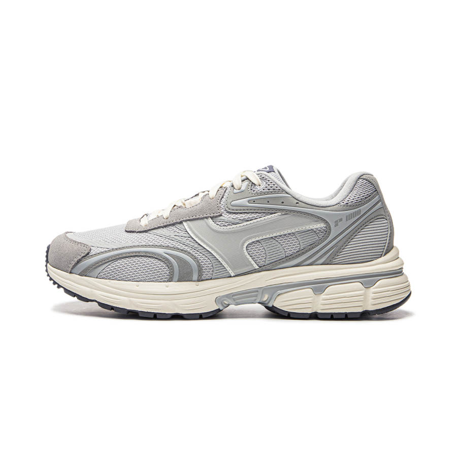Li-Ning Li Ning Pentium P1000 Slip Resistant Abrasion Resistant Low top Chunky Sneakers Men's Gray