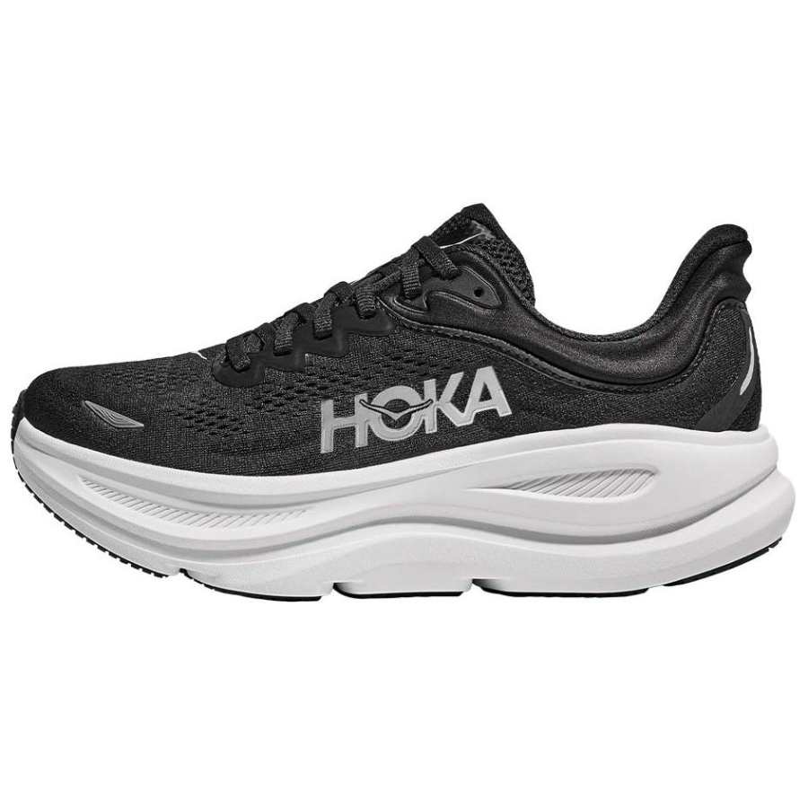 HOKA ONE ONE Bondi 9 Low top Casual Running Shoes Men's Black Wide Fit