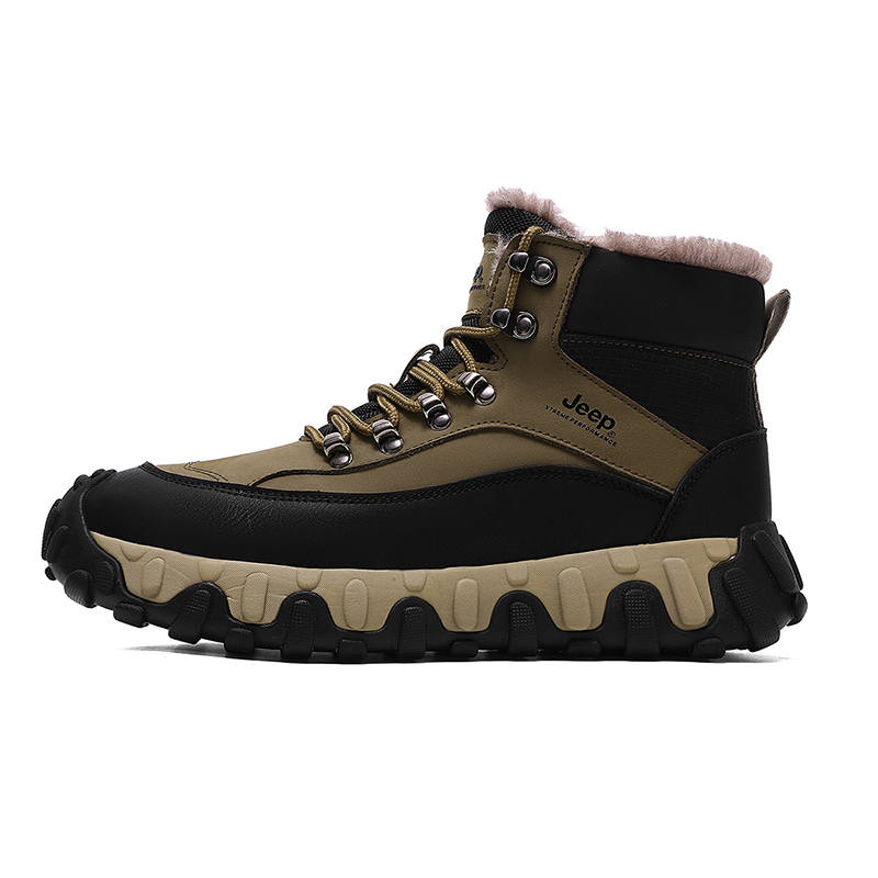 Jeep Comfortable, Versatile, Casual, Fleece Lined Thermal High top Outdoor Shoes Men's