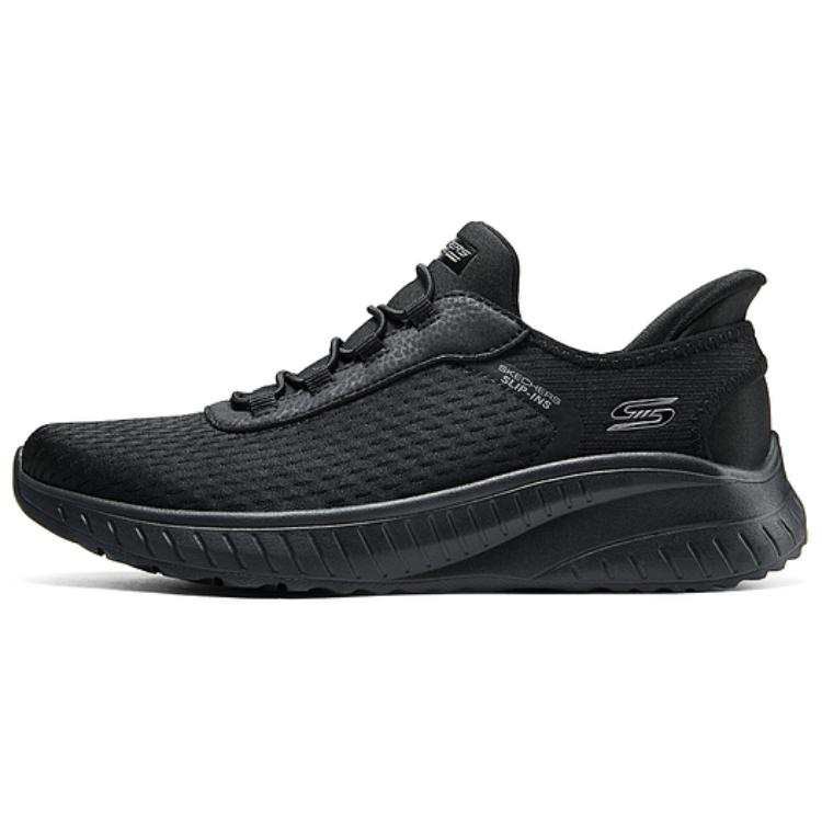 Skechers Bob's SPORT Wear resistant And Lightweight Low top Walking Shoes Women's Black