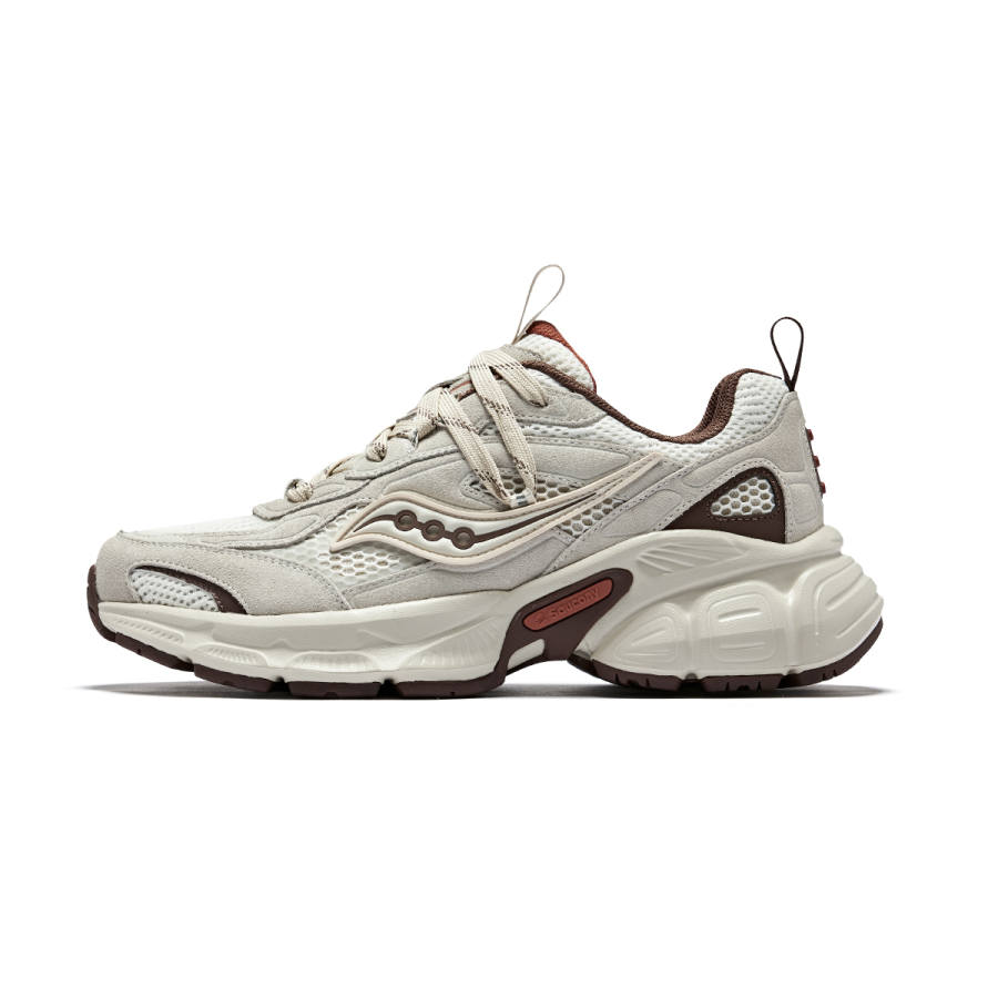 Saucony 2K CAVALRY Vintage Low top Casual Running Shoes Unisex Beige Brown