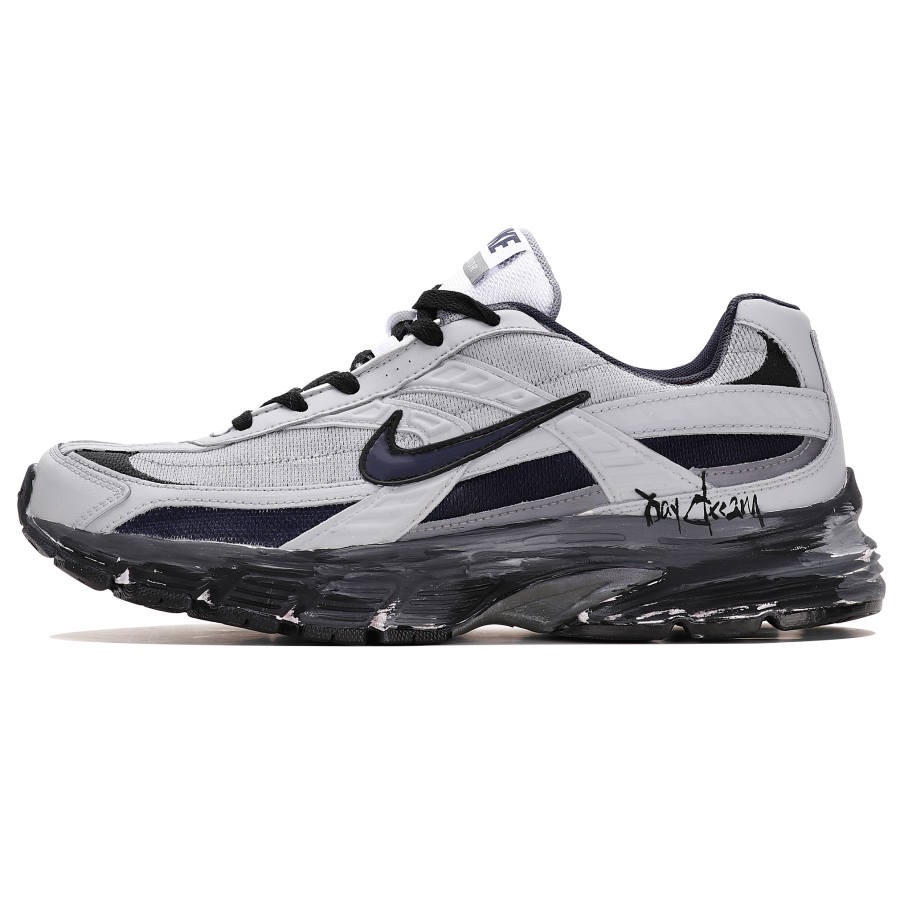 Nike Nike Initiator Cushioning, Wear Resistant Low top Running Shoes Men's Gray Black