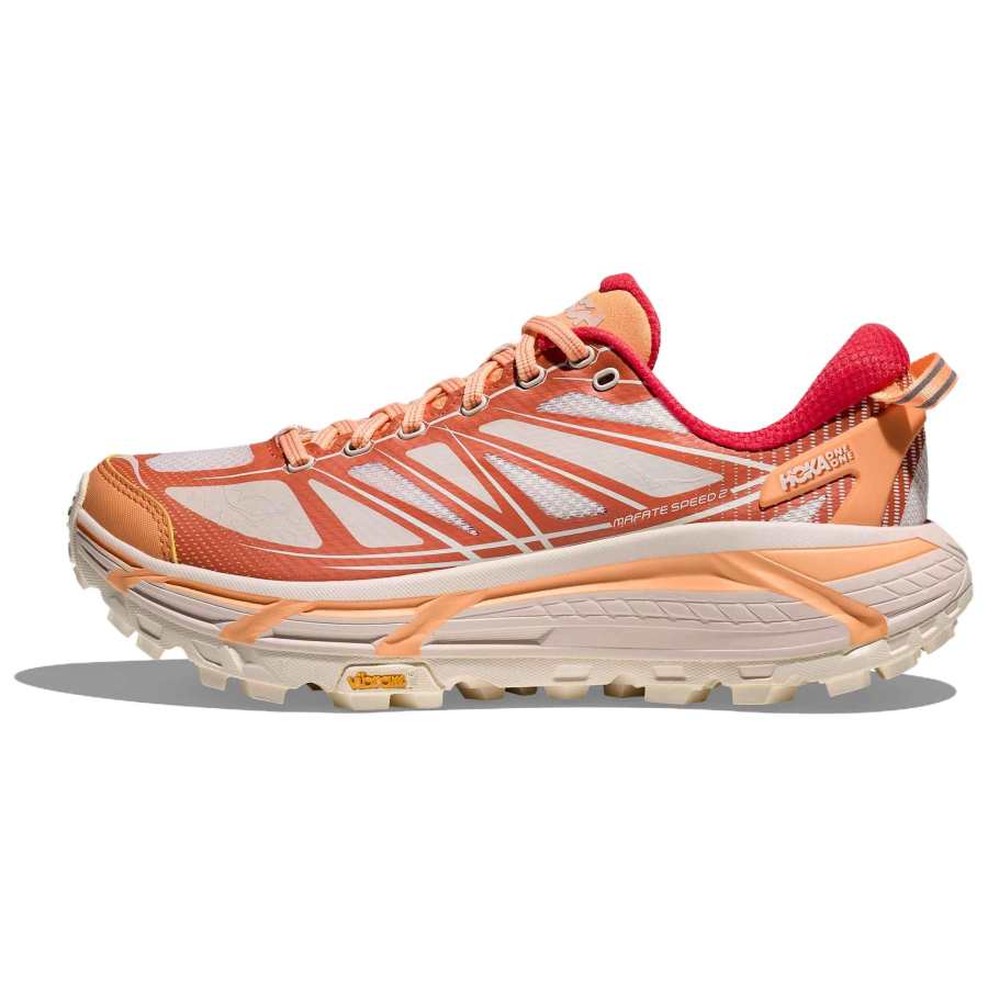 HOKA ONE ONE Mafate Speed 2 Support Casual Running Shoes Unisex Orange Beige