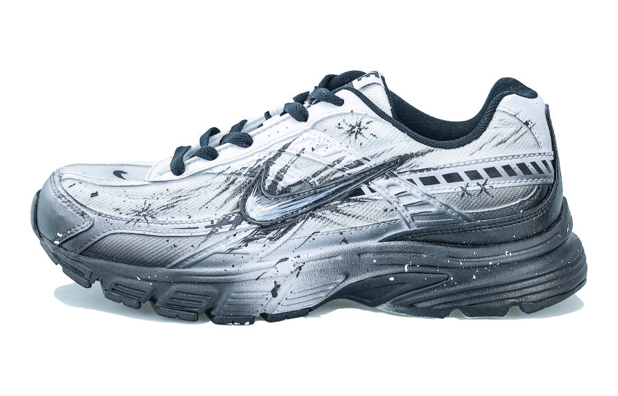 Nike Nike Initiator Cushioning Breathable Support Low top Outdoor Shoes Unisex Silver White Black