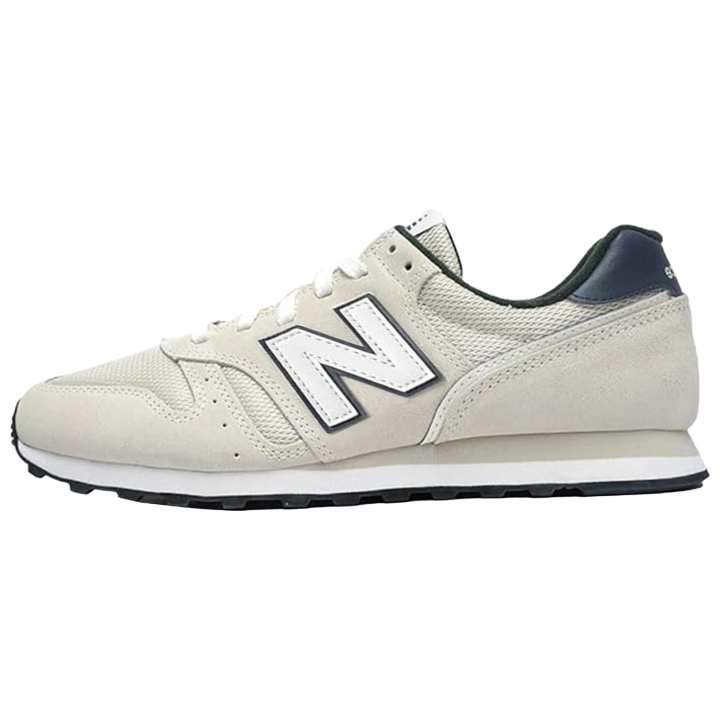 New Balance New Balance NB 373 Comfortable And Lightweight Leather Running Shoes Men's Light Beige