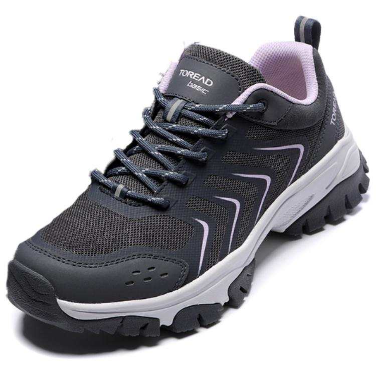TOREAD Cushioning Abrasion Resistant Low top Outdoor Shoes Women's Black Purple