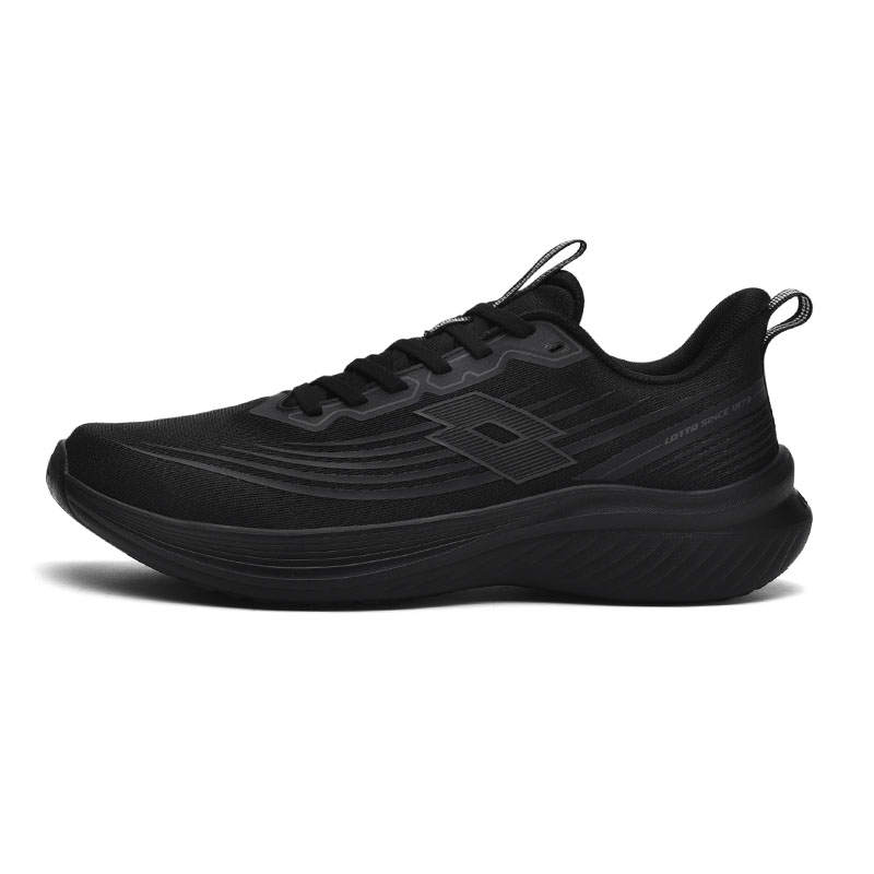 LOTTO Jump Wave 1.0 Fabric Breathable Lightweight Rebound Low top Casual City Commuting Running Shoes Men's Black