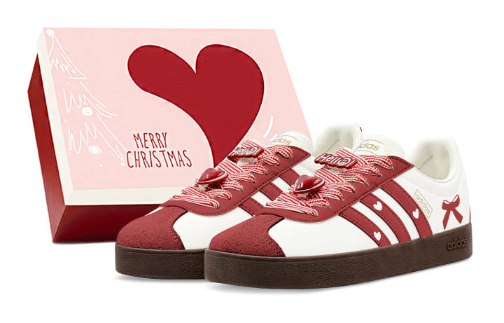 Adidas Adidas VL COURT 2.0 German Army Trainers Unisex Low Top Red
