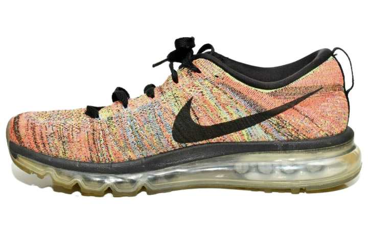 Nike Nike Flyknit Air Max Multi Color Chalk Blue Hyper Orange Women's