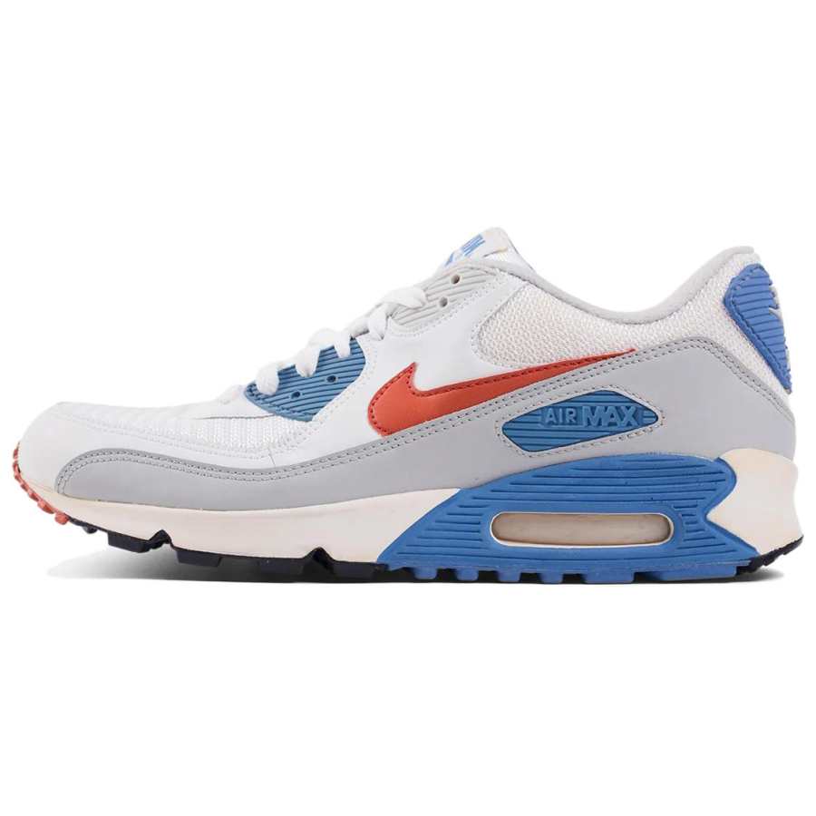 Nike Nike Air Max 90 Cushioning, Wear Resistant Low top Casual Running Shoes Women's White