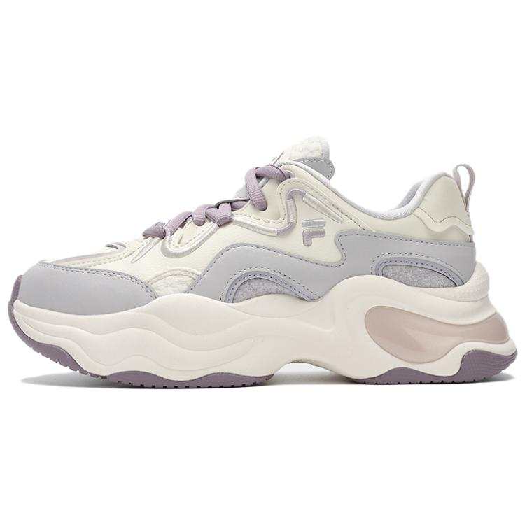FILA FUSION BUBBLE Bubbles Shoes Textile, Synthetic Leather Low top Chunky Sneakers Women's Light Gray