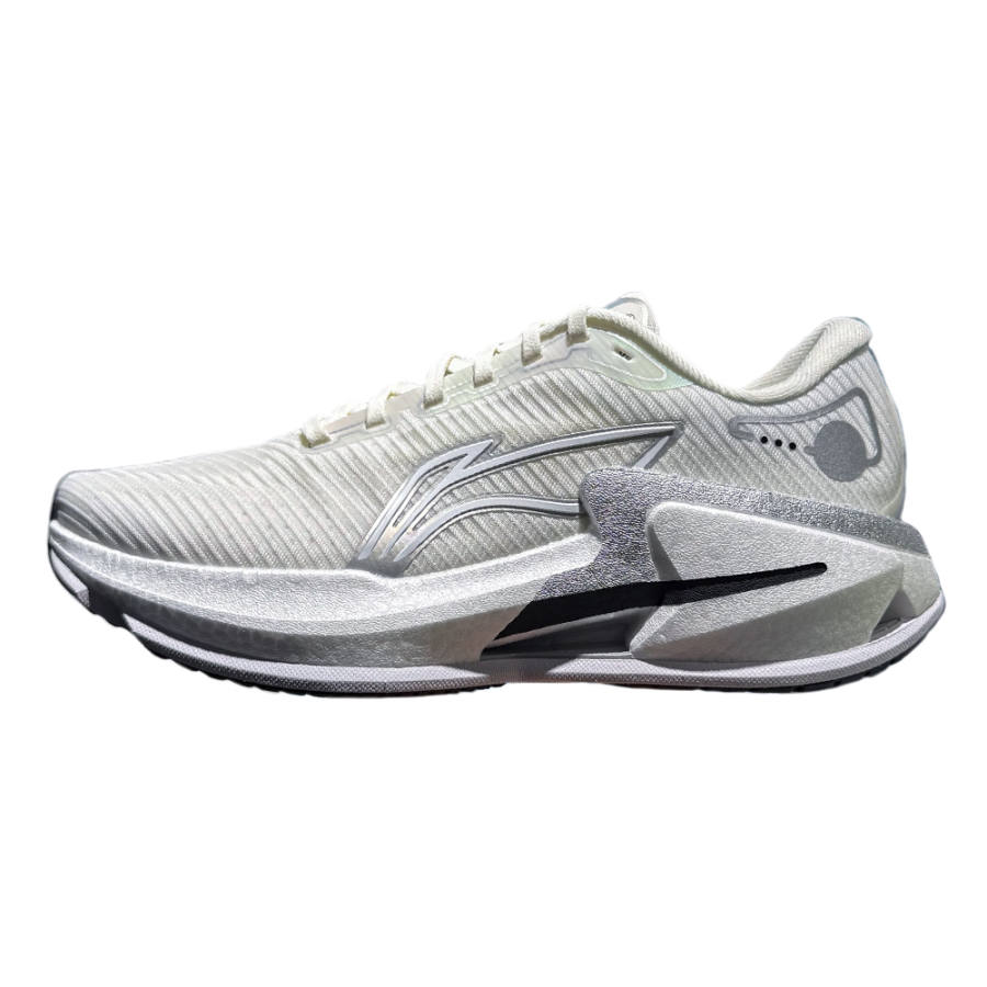 Li-Ning Li Ning Furious Rider 8 Cushioning Rebound Low top Casual Running Shoes Men's White Silver