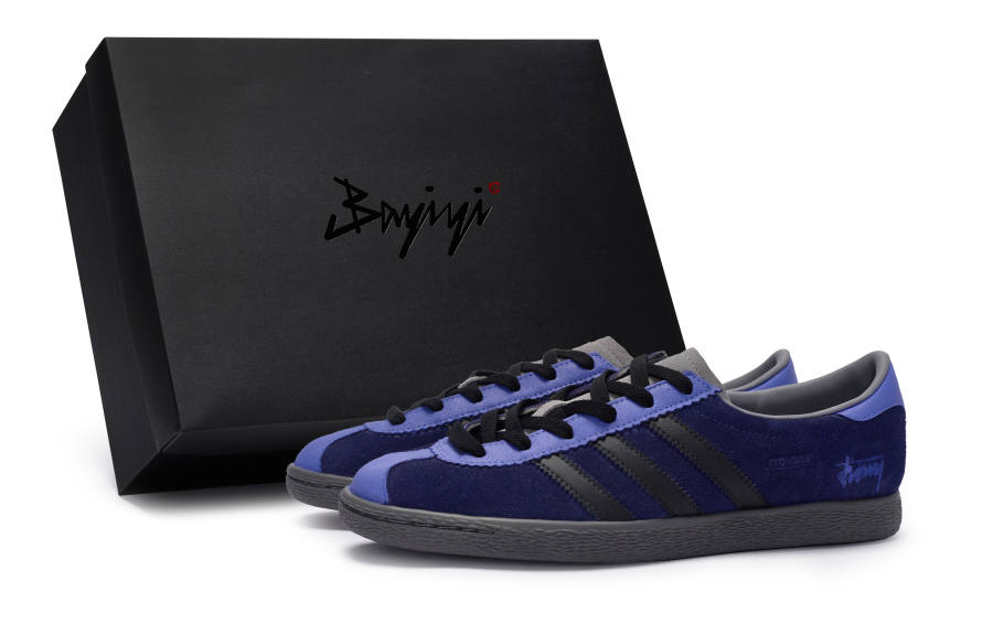 Adidas Originals Stadt 811 Manufacturing, Blueberry Scone, Special Shoe Box Low top Skateboard Shoes Men's Purple Black