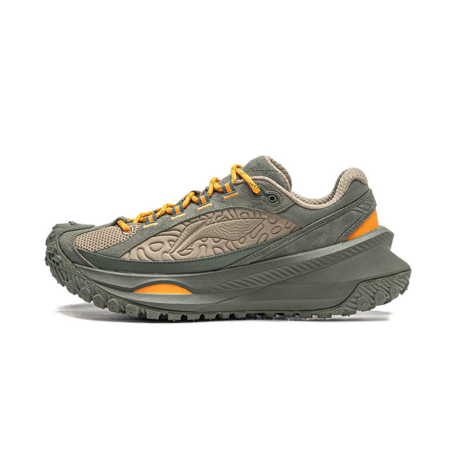 Li-Ning Li Ning Cushioning, Wear Resistant Low top Running Shoes Unisex Snail Smoky Green
