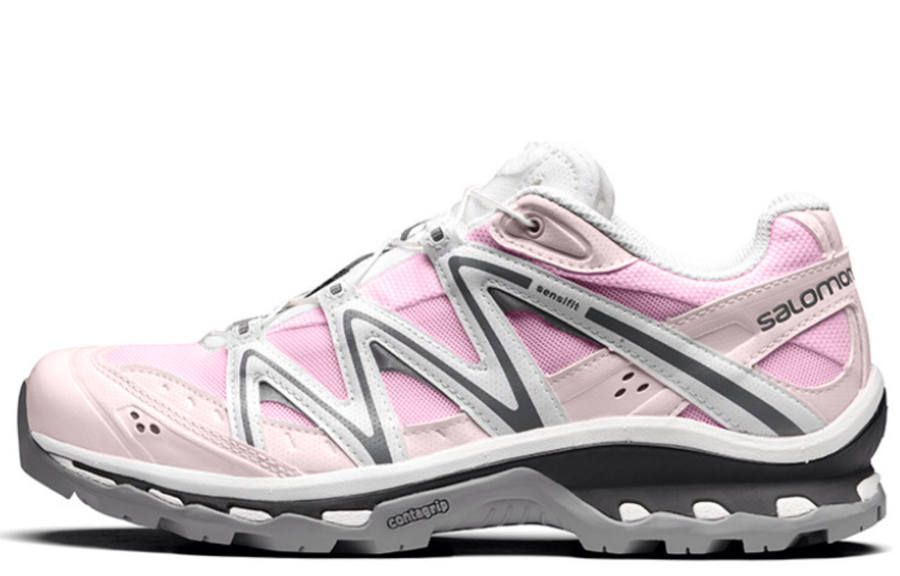 SALOMON XT Quest Slip Resistant Low top Outdoor Shoes Unisex Pink White Gray