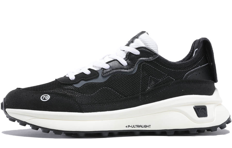 PEAK Flick 70s Cushioning Slip Resistant Abrasion Resistant Lightweight Low top Running Shoes Women's Black
