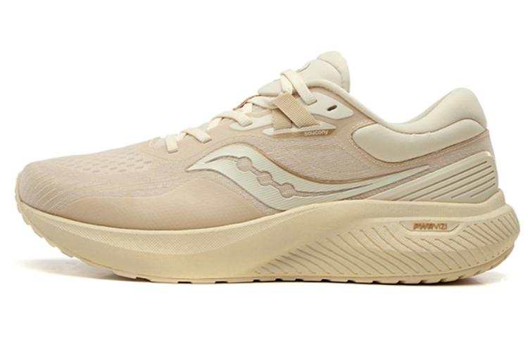 Saucony Surge Cushioning Slip Resistant Abrasion Resistant Low top Running Shoes Unisex Beige