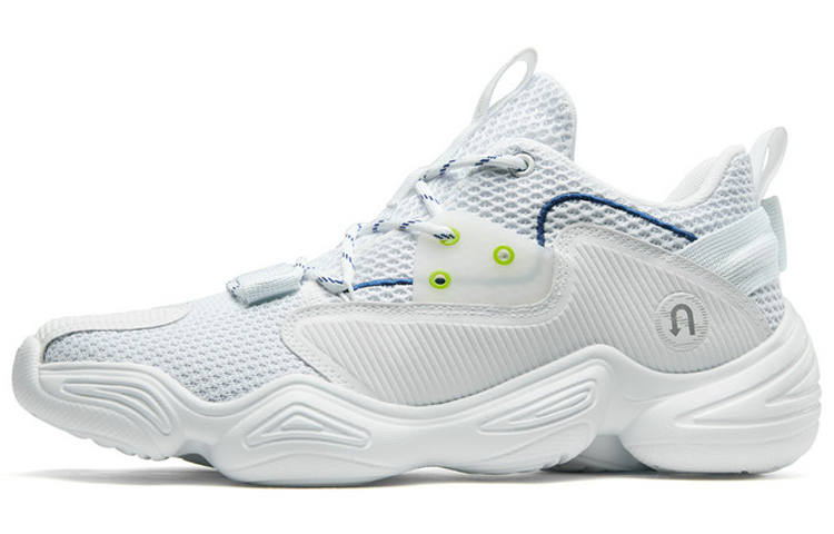 XTEP Slip Resistant Abrasion Resistant Slip Resistant Abrasion Resistant Low top Chunky Sneakers Men's White