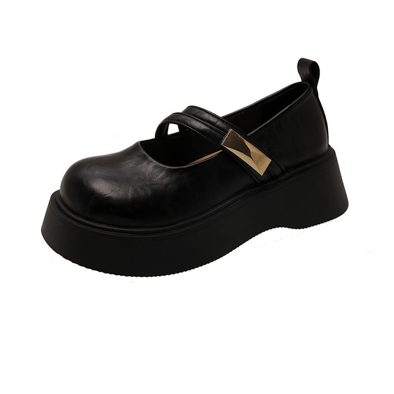 KLAOSD Synthetic Leather Platform Mary Jane Shoes Women's