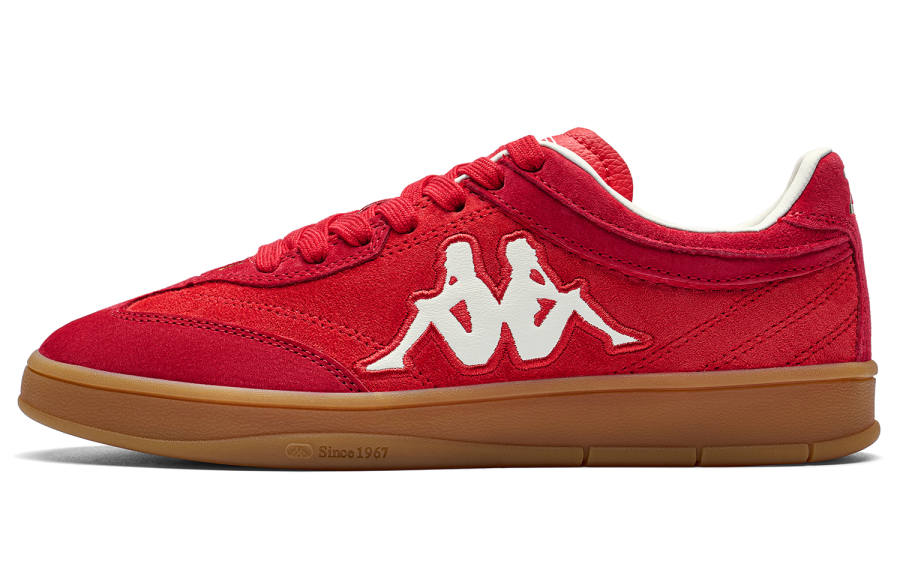 Kappa Tifo Back to Back Lightweight Breathable Low top German Army Trainers Women's China Red