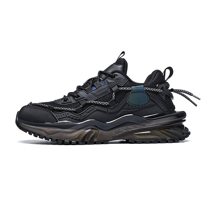OUBT Cushioning Slip Resistant Breathable Cushioning Slip Resistant Breathable Low top Chunky Sneakers Men's Black