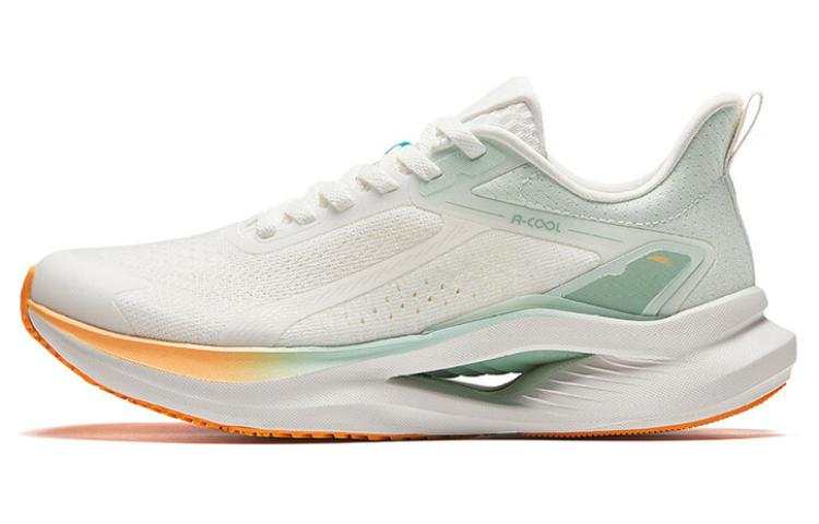 Anta Comfortable Cushioning Breathable Lightweight Low top Running Shoes Women's White Green