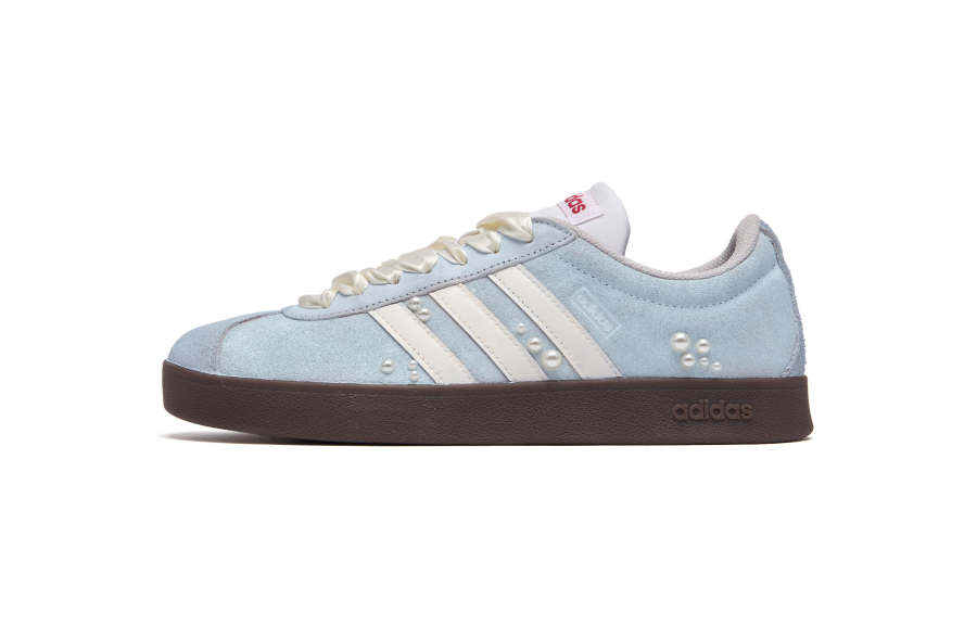 Adidas Neo VL Court 2.0 Sweet Style Girl Slip Resistant Abrasion Resistant Low top Skateboard Shoes Sky Blue