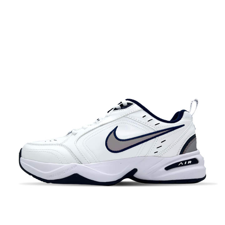 Nike Nike Air Monarch 4 Silver Feathers Cushioning Slip Resistant Abrasion Resistant