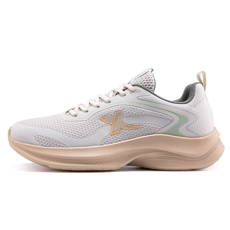 XTEP Cushioning Lightweight Cushioning Lightweight Low top Casual Running Shoes Men's White Sand Gray