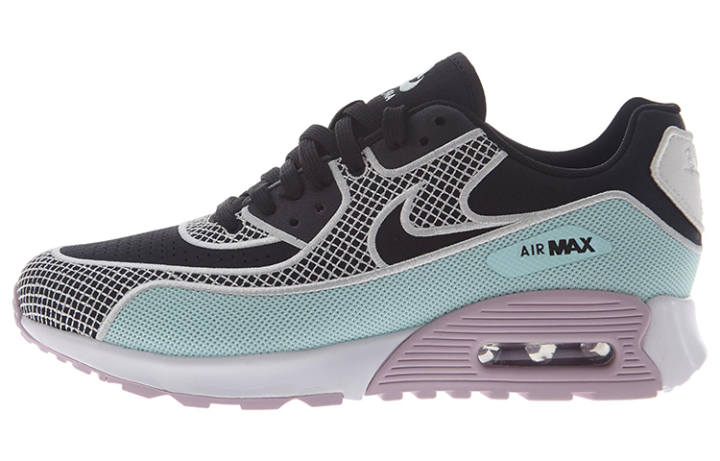 Nike Nike Air Max 90 Low top Running Shoes Women's Black Blue Purple Patchwork