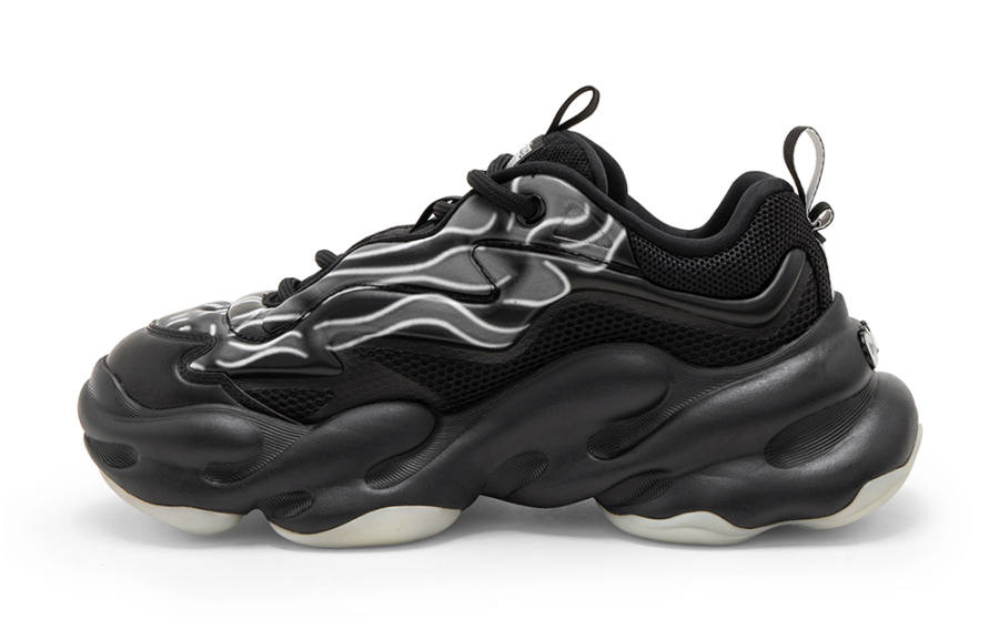 STARTER Cloud Shoes Slip Resistant Abrasion Resistant Low top Chunky Sneakers Men's Punk Black