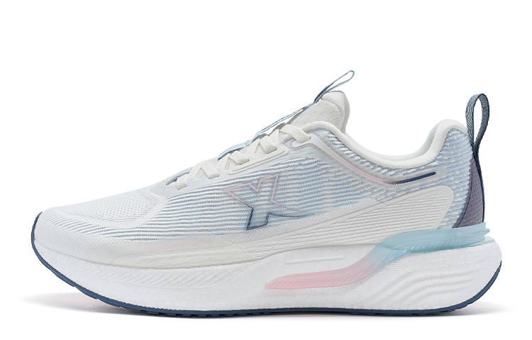 XTEP Running Shoes Women's Low Top Sail White/Ripple Blue/Gray Blue